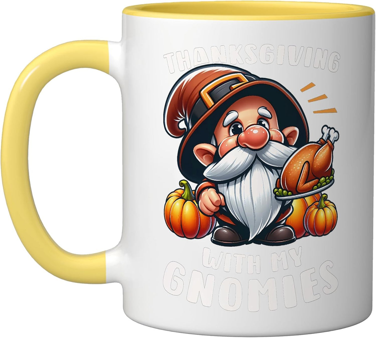 Thanksgiving Gnome Roast Turkey Ceramic Mug