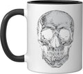 Skull Gothic Punk Rock Fall Distressed Halloween Ceramic Mug