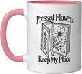Book Lover Floral Reading Pressed Flowers Keep My Place Ceramic Mug