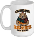 Groundhogs Prefer Less Winter Over Winter Ceramic Mug