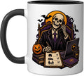 Spooky Skeleton Insurance Agent Halloween Mug