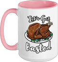 Lets Get Basted Turkey Thanksgiving Ceramic Mug