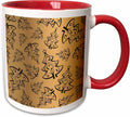 Contemporary Image of Gold Christmas Ceramic Mug