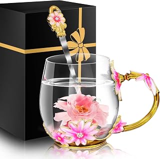 Women Glass Tea Coffee Pretty Set Cute Mug Christmas Xmas Ceramic Mug