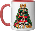 Pug Stacked Wrapped Boxes Holiday Tree Surprise Christmas Ceramic Mug