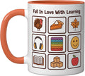 Fall In Love With Learning Thanksgiving Aac Sped Teacher Ceramic Mug