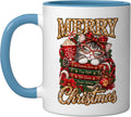 Cozy Christmas Reading Cat Cocoa Holiday Style Ceramic Mug