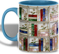 Stained Glass Books Ceramic Mug