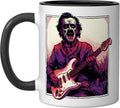 Screaming Vampire Guitarist Horror Comic Rock Ceramic Mug